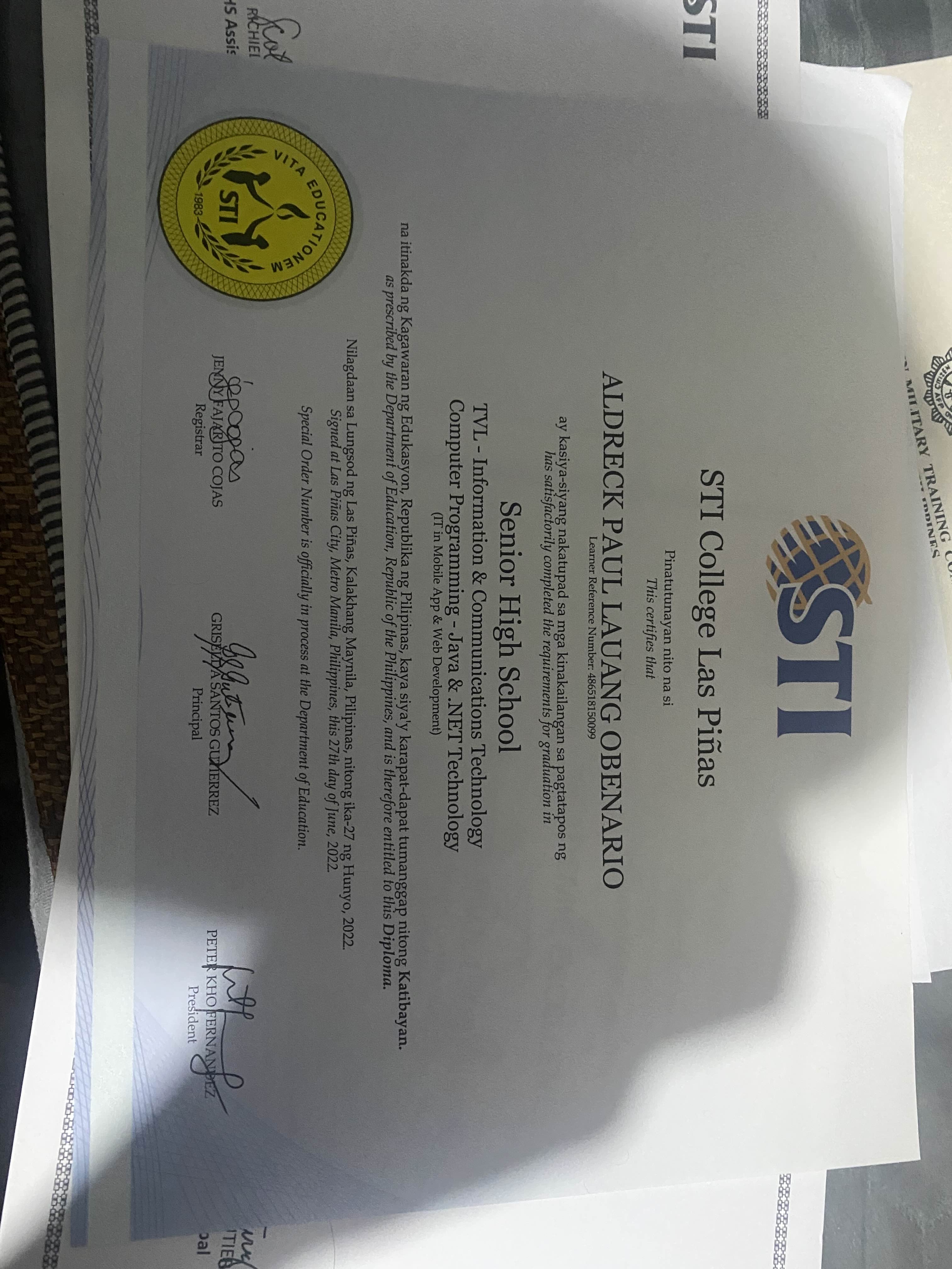 STI Diploma